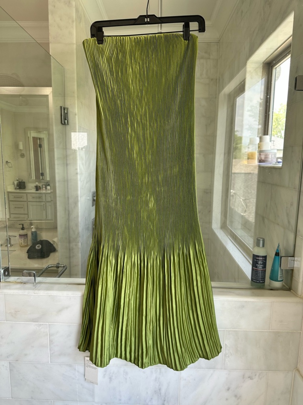 Abercrombie & Fitch Olive Green Pleated Skirt